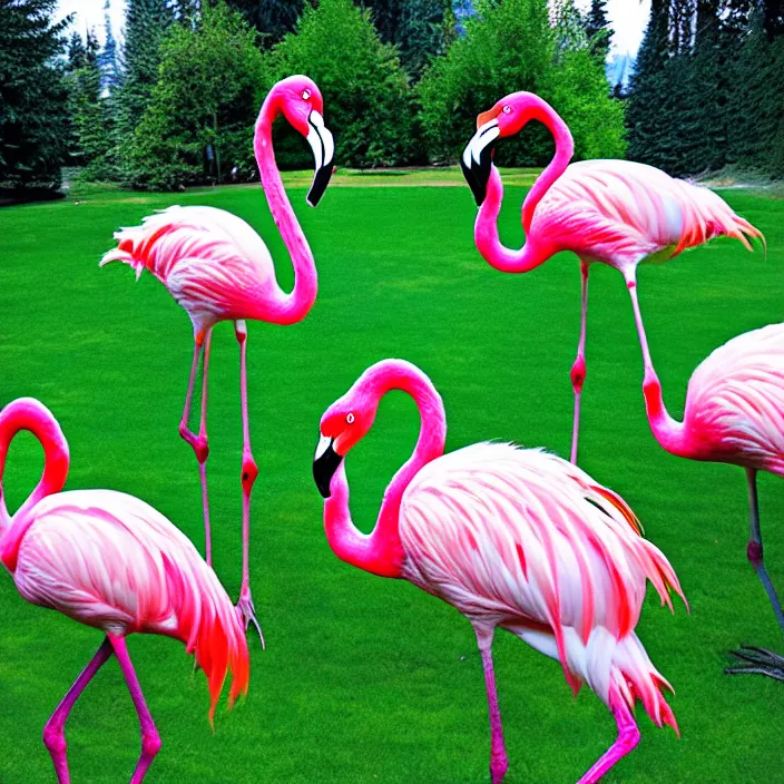 Image similar to flamingo lawn monsters at vanvcouver,british columbia,canada