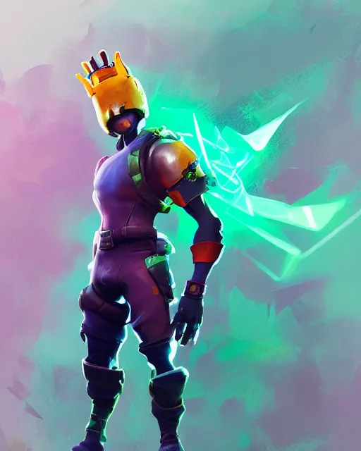 Image similar to of a full _ body _ shot _ hero _ pose _ of _ a _ realistic _ stylized _ to _ fit _ fortnite _ aesthetics _ a _ spacepunk _ mouse _ king _ portrait _ ismail _ inceoglu _ trending _ on _ artsta.