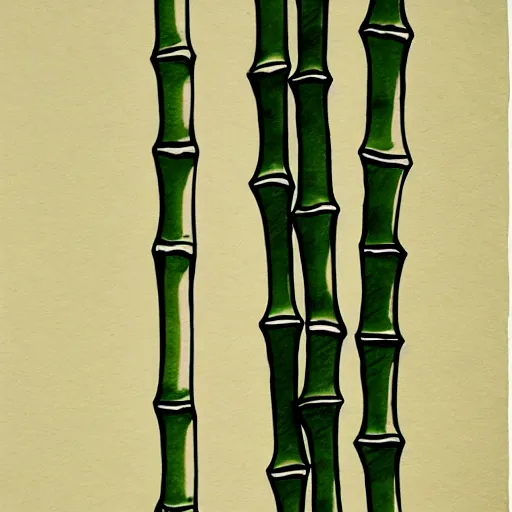 Prompt: bamboo, ink, xu wei