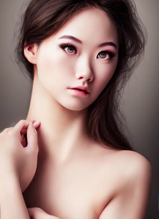 Image similar to a gorgeous female photo, professionally retouched, stacked focus, soft lighting, realistic, smooth face, full body shot, torso, dress, perfect eyes, wide angle, sharp focus on eyes, 8 k, high definition, insanely detailed, intricate, elegant, artgerm and jason chan and mark litvokin