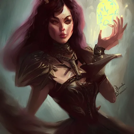 Prompt: a magic the gathering card of a female necromancer, fantasy, d & d, intricate, elegant, highly detailed, digital painting, artstation, concept art, matte, sharp focus, illustration, art in the style of disney