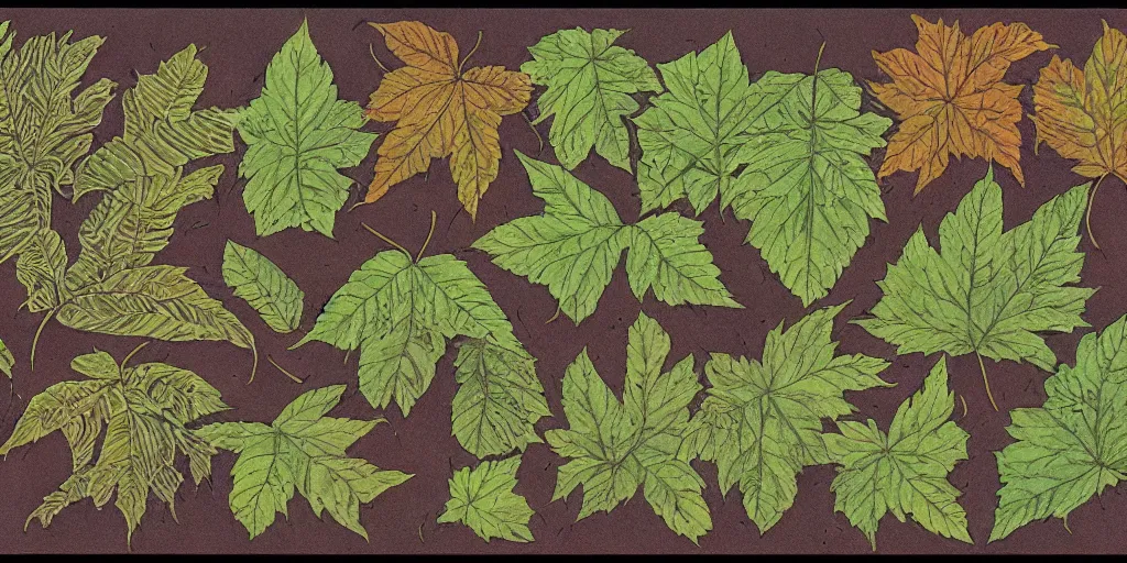 Image similar to high resolution scan of the leaves of an old cursed herbarium, by akira toriyama, by john howe, infographic, textbook, marginalia