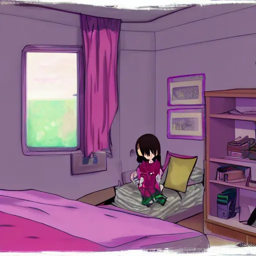 Image similar to lain in her room