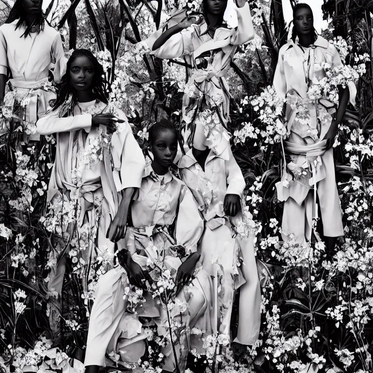 Image similar to fashion editorial by richard mosse