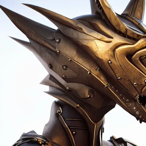Prompt: stunning bust of a beautiful female knight, but as an anthropomorphic female dragon, well designed robot dragon head, sharp claws, HD octane render, epic cinematography, fantasy, Artstation, Deviantart, Furaffinity