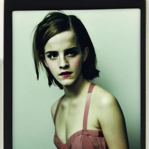 Image similar to Polaroid of Emma Watson by Wong Kar-Wai