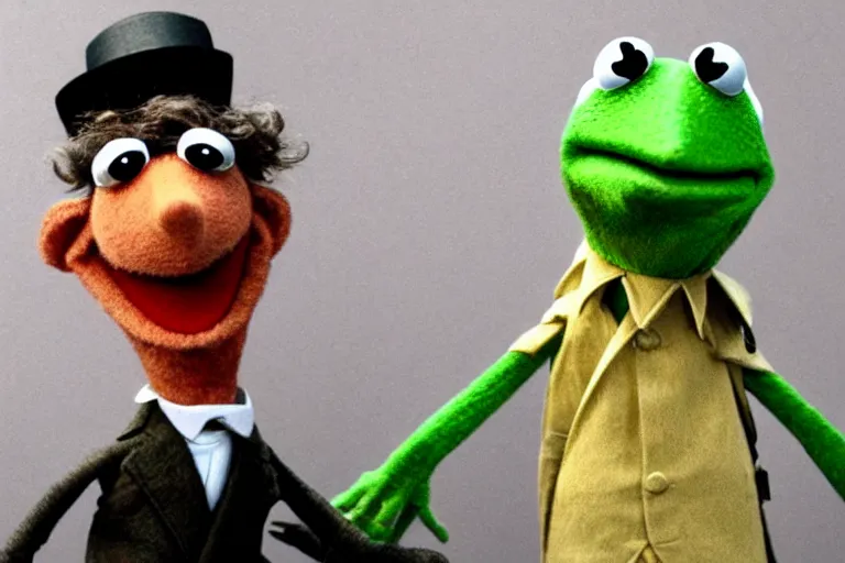 Prompt: kermit the frog abraham lincoln assassination