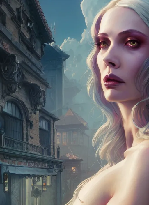 Prompt: highly detailed portrait of lady death in gta v, stephen bliss, unreal engine, fantasy art by greg rutkowski, loish, rhads, ferdinand knab, makoto shinkai and lois van baarle, artgerm, pixar, ilya kuvshinov, rossdraws, tom bagshaw, global illumination, radiant light, detailed and intricate environment