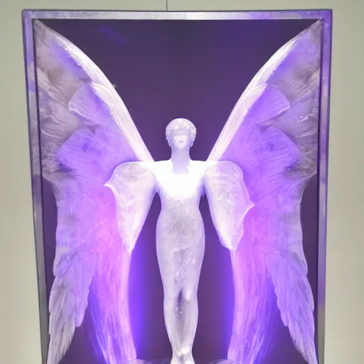 Prompt: angel made of water draped with plasma arcs