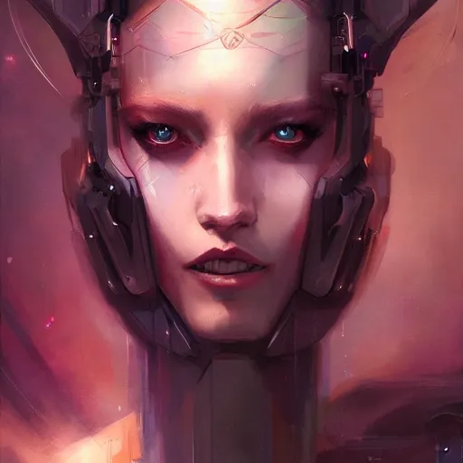 Image similar to portrait of a beautiful girl, cyberpunk concept art by pete mohrbacher and seb mckinnon and beksinski and josan gonzales, digital art, highly detailed, intricate, sci-fi, sharp focus, Trending on Artstation HQ, deviantart, unreal engine 5, 4K UHD image