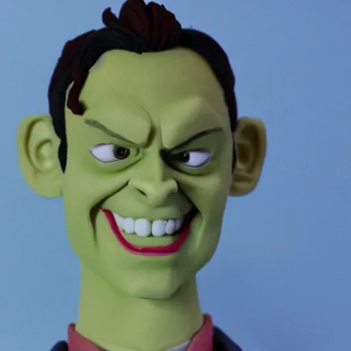 Image similar to tom hiddleston loki claymation