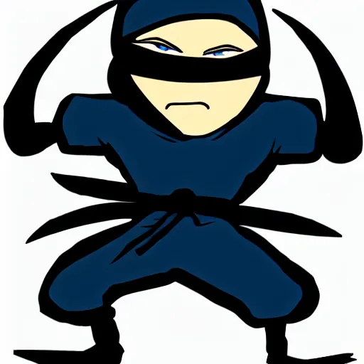 Image similar to ninja in cartoon style, profile picture