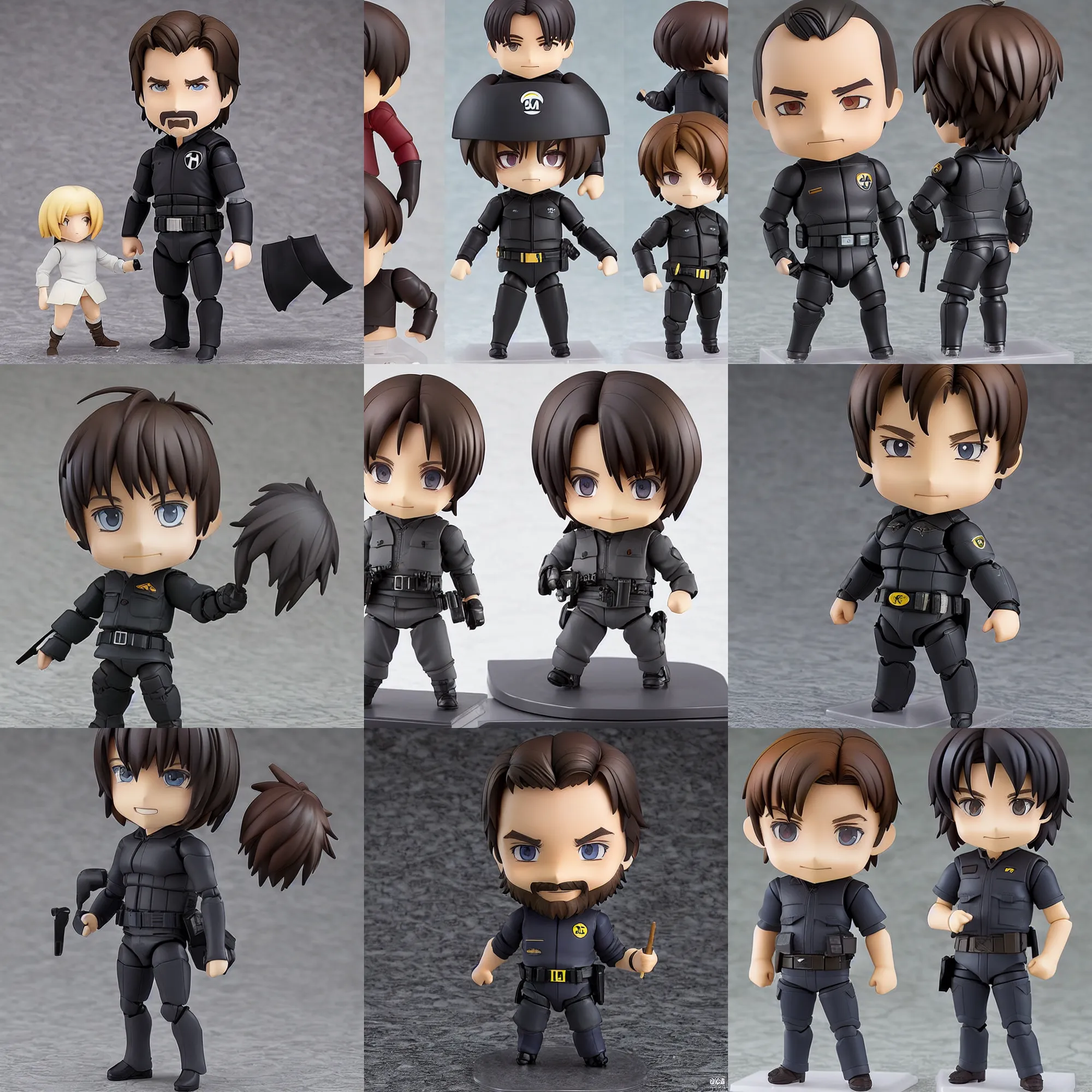 Image similar to christian bale, an anime nendoroid of christian bale, figurine, detailed product photo