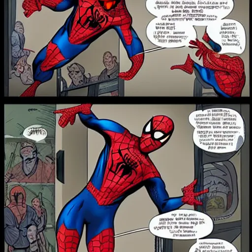 Prompt: spiderman meets the Taliban