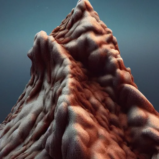 Prompt: cross between mountain and jonah hill :, dynamic, particulate, intricate, elegant, highly detailed, centered, artstation, smooth, sharp focus, octane render