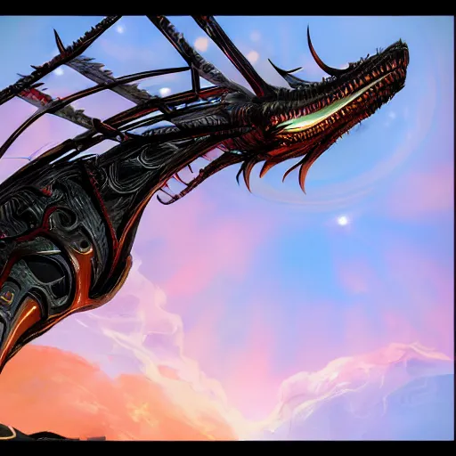 Image similar to worm's eye view from the floor, looking up, at a highly detailed 300 foot tall giant exquisite beautiful female warframe, as an anthropomorphic robot dragon, posing elegantly over your tiny form, camera looking up from the ground, at the beach on a sunset, sleek streamlined design, streamlined matte black armor, sharp detailed claws, detailed sharp robot dragon feet, giantess shot, upward shot, ground view shot, front shot, cinematic shot, high quality warframe fanart, captura, realistic, professional digital art, high end digital art, furry art, giantess art, anthro art, DeviantArt, artstation, Furaffinity, 8k HD render, epic lighting