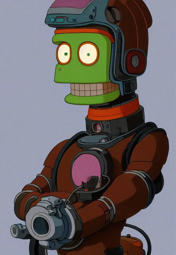 Image similar to portrait of bender from futurama, looking at camera, extremely detailed, digital painting, artstation, concept art, smooth, sharp focus, illustration, ambient lighting, art by greg rutkowski and alphonse mucha and simon stalenhag