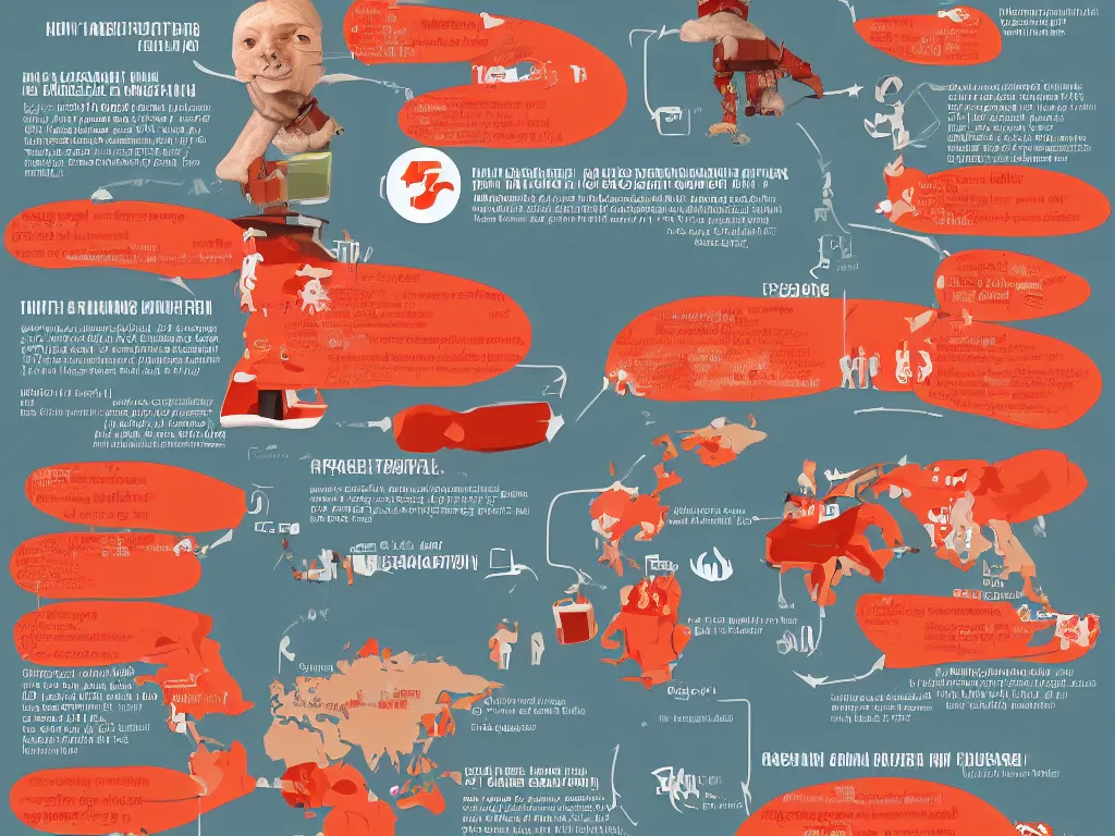 Image similar to infographic detailing the process of manufacturing human bacon