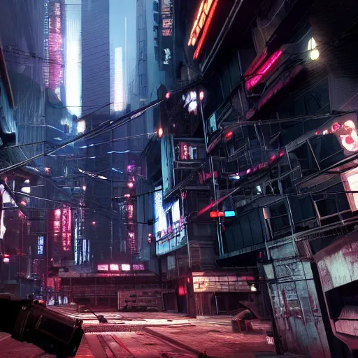 Image similar to NeoTokyo is a multiplayer tactical first-person shooter total conversion modification of Half-Life 2 in a futuristic cyberpunk setting, created by American developer Studio Radi-8.