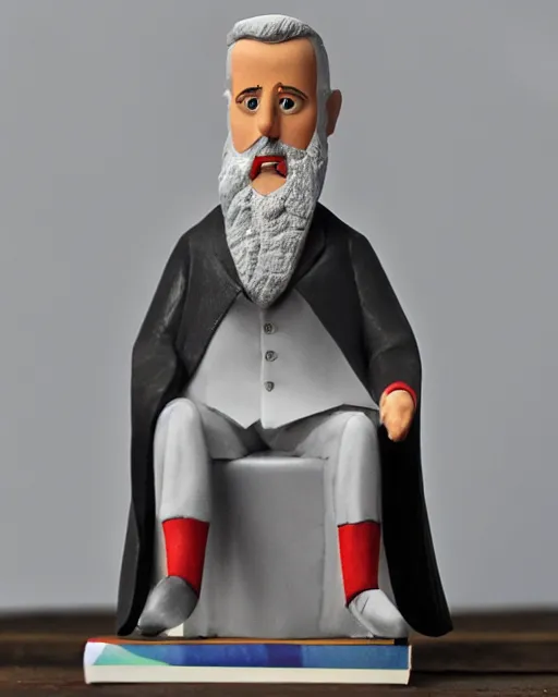 Image similar to benjamin herzl, stop motion vinyl figure, plastic, toy