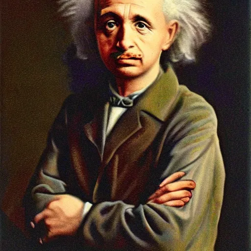 Prompt: young gay einstein portrait