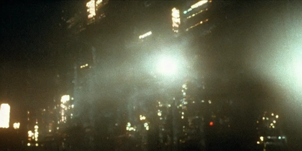 Image similar to c - beams glittering in the dark near the tannhauser space portal, blade runner, ridley scott