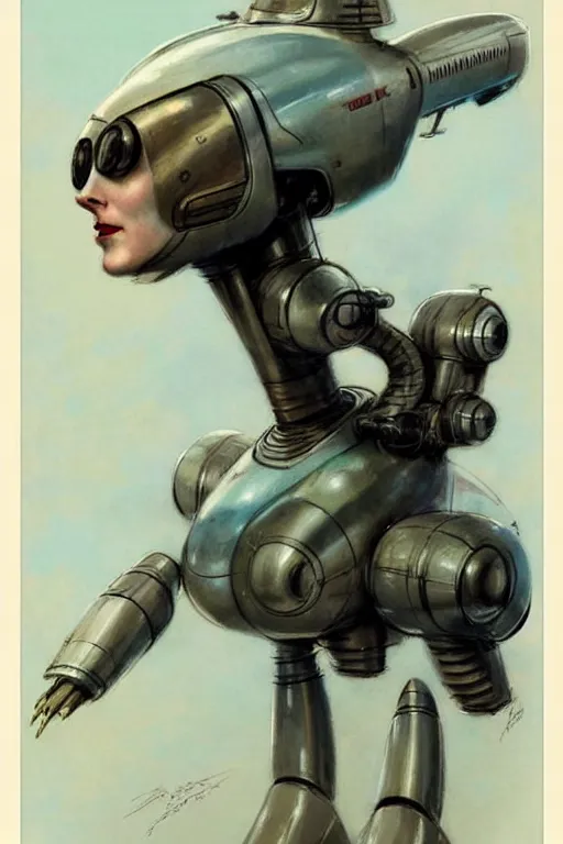 Image similar to ( ( ( ( ( 1 9 5 0 s retro future jet robot. muted colors. ) ) ) ) ) by jean - baptiste monge!!!!!!!!!!!!!!!!!!!!!!!!!!!!!!