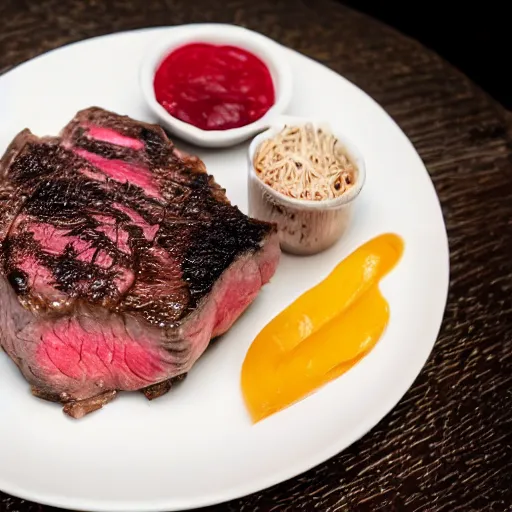 Prompt: photo of a disgusting!!!!!!! piece of steak, bad - looking, master photography, good lighting, 8 k