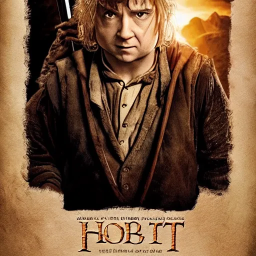 Prompt: hobbit movie poster