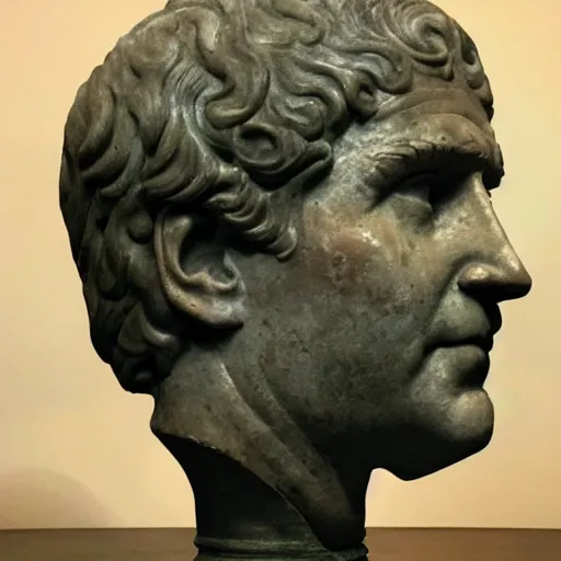 Prompt: Ancient Roman bust of Joe Biden