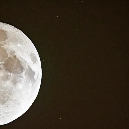 Image similar to a moon rocket, natural lighting, at night, moon in sky, high resolution