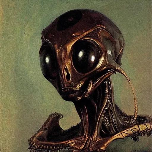 Image similar to alien by ilya repin