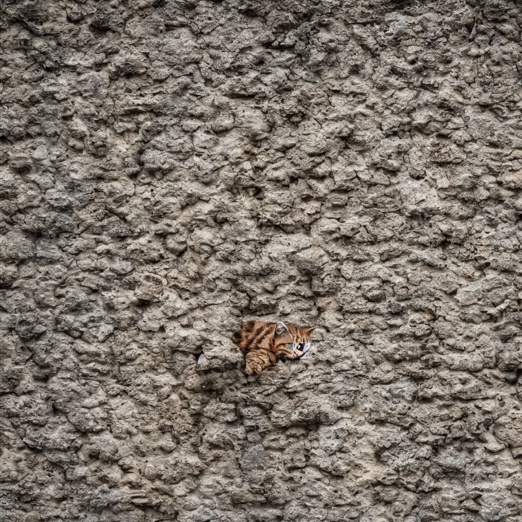 Image similar to a close up of a wall made of cat, a photo by fred a. precht, shutterstock contest winner, dye - transfer, ultrafine detail, uhd image