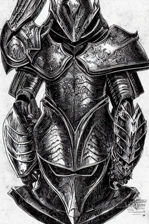 Image similar to armoured warrior, symmetrical, highly detailed, digital art, rose thorn themed armour, sharp focus, trending on art station, kentaro miura manga art style