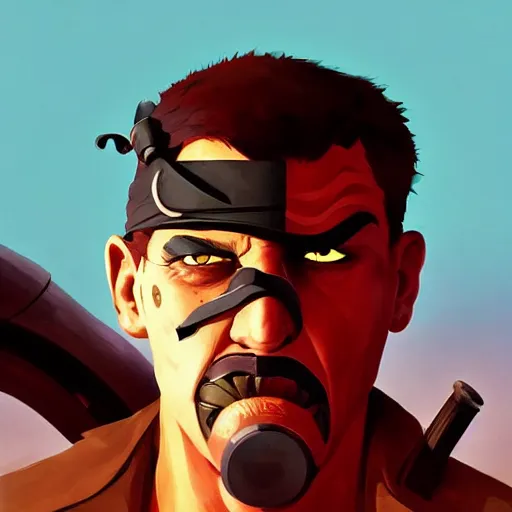 Image similar to face icon stylized minimalist mad max 2 : the road warrior, loftis, cory behance hd by jesper ejsing, by rhads, makoto shinkai and lois van baarle, ilya kuvshinov, rossdraws global illumination