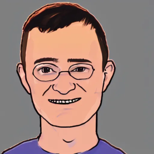 Prompt: vitalik buterin as wojack animation