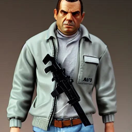 Image similar to resin model of gta character figurine.