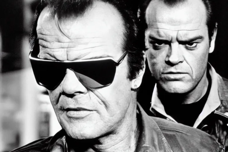 Image similar to Jack Nicholson plays Terminator