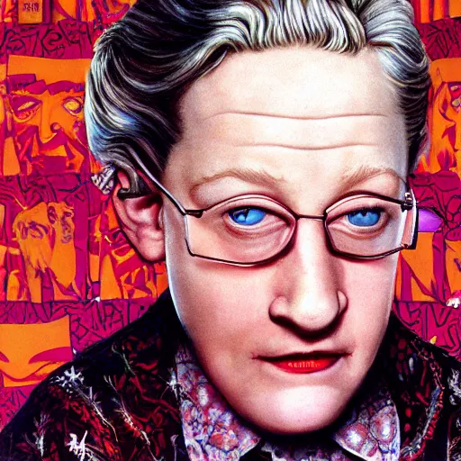 Prompt: macaulay culkin is mrs doubtfire, airbrush art, drew struzan illustration art, key art, movie poster