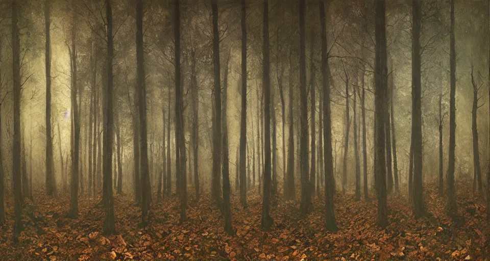 Image similar to Enchanted and magic forest, by Dan Witz