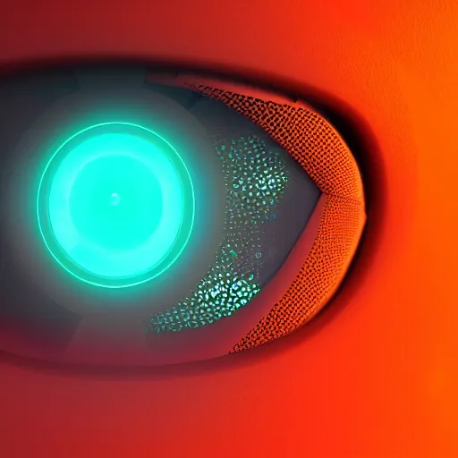 Prompt: futuristic robot with neon eyes, hyperrealistic, cinematic, epic