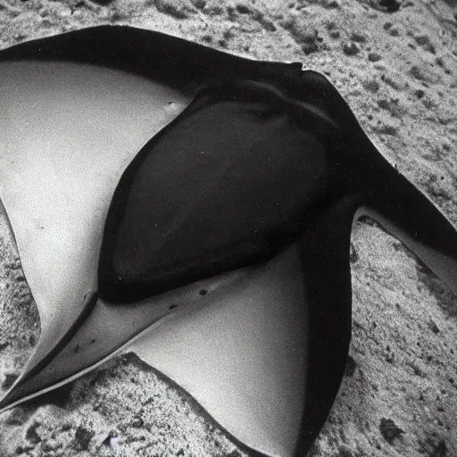 Image similar to a manta ray photographed by man ray