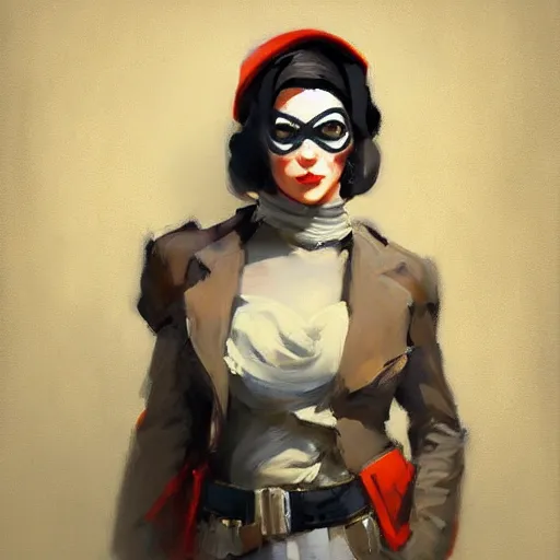 Prompt: greg manchess portrait painting of banksy as overwatch character, medium shot, asymmetrical, profile picture, organic painting, sunny day, matte painting, bold shapes, hard edges, street art, trending on artstation, by huang guangjian, gil elvgren, ruan jia, randy vargas, greg rutkowski