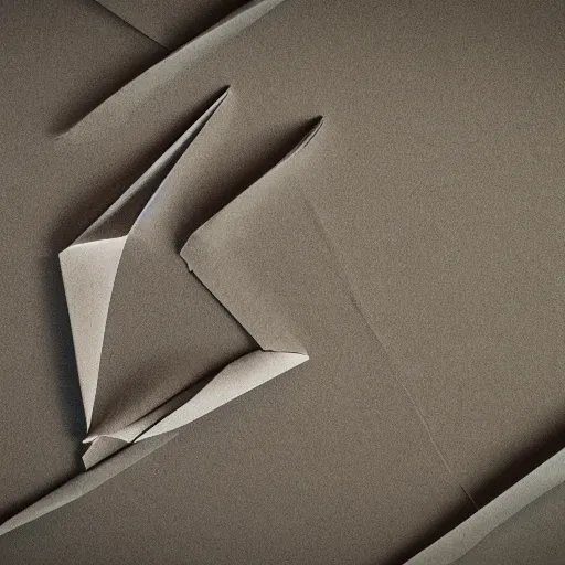 Image similar to full landscape as origami, 4 k details