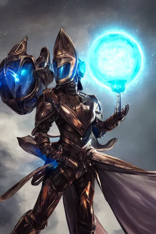 Image similar to helmet armor guardian destiny in witch queen illumination ray tracing hdr fanart arstation by sung choi robot ninja mask and eric pfeiffer and gabriel garza and casper konefal