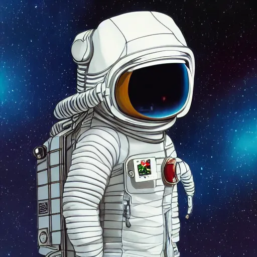 Image similar to a chinchilla in a astronaut suit, 3 d, sci - fi fantasy, intricate, elegant, highly detailed, lifelike, photorealistic, digital painting, artstation, illustration, concept art, sharp focus, art in the style of shigenori soejima