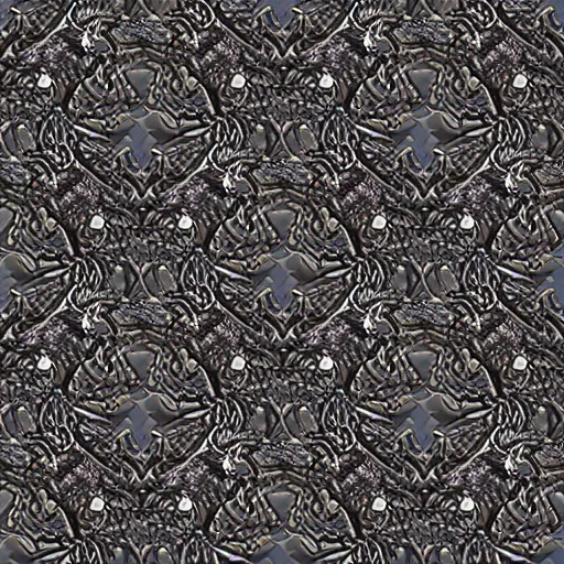 Prompt: Dark victorian pattern seamless texture pbr material