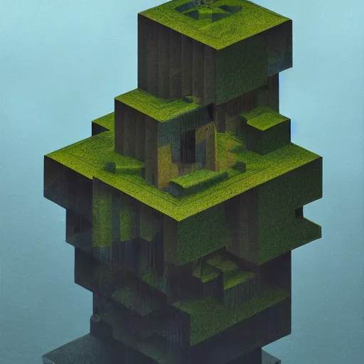 Prompt: a strange angular monolithic building structure by escher and mandelbrot, ricardo bofill, impossible geometry. utopian landscape. magical realism, surrealism, waterfalls, trending on artstation, cinematic composition,