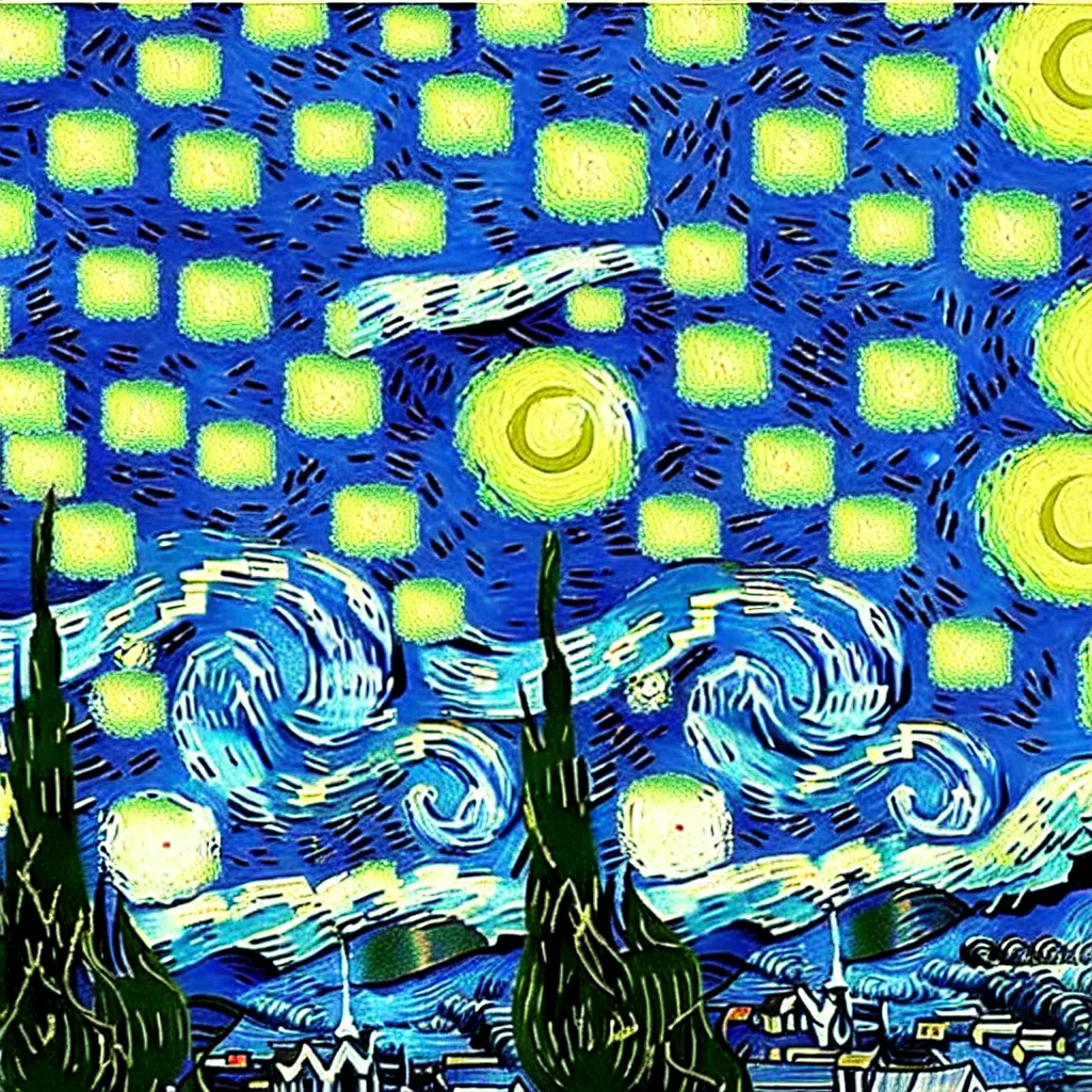 Prompt: van gogh army