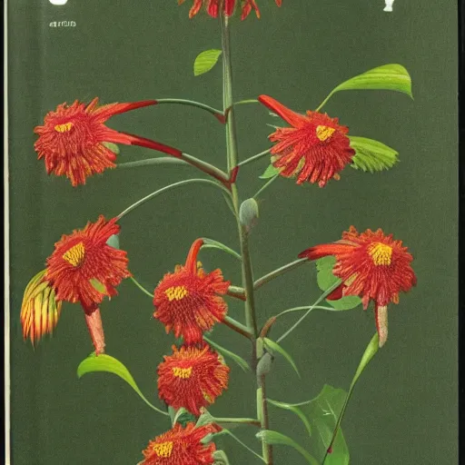 Prompt: Lamiceae, scientific depiction, Textbook Illustration in clolour, 1982